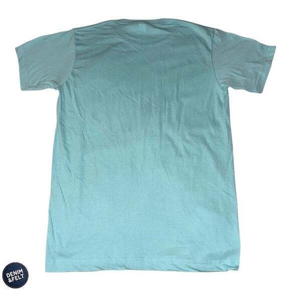 Tultex I Could Be Meaner Graphic Tee Aqua Blue Pastel Bold Print Sz Small NEW - Picture 5 of 5